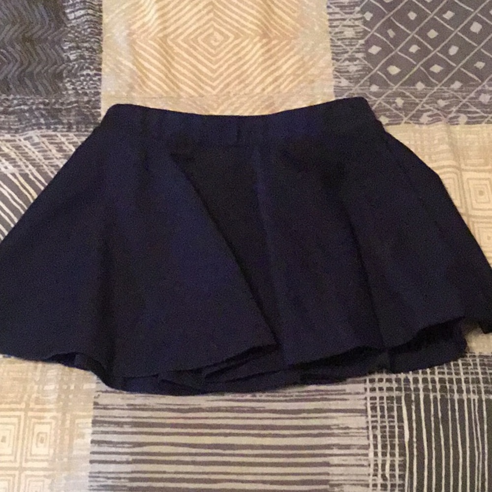 Navy blue swing skirt